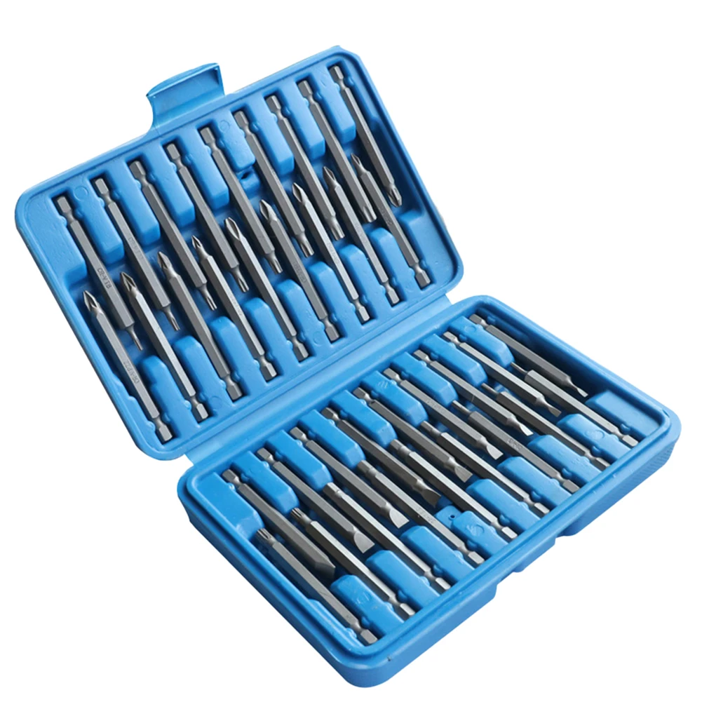 Extension Rod Screwdriver Bit Set 75mm/2.95in Long Convenient Storage Hexagonal Handle Magnetic Design Excellent Torque