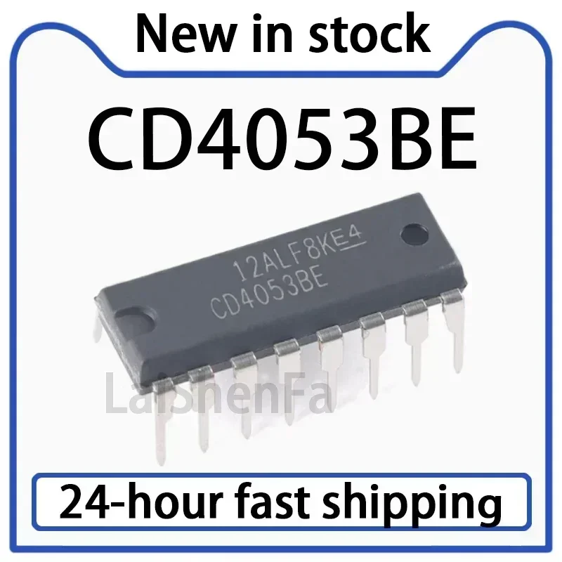 10PCS CD4053BE PDIP-16 3-channel Analog Multiplexer Chip in Stock