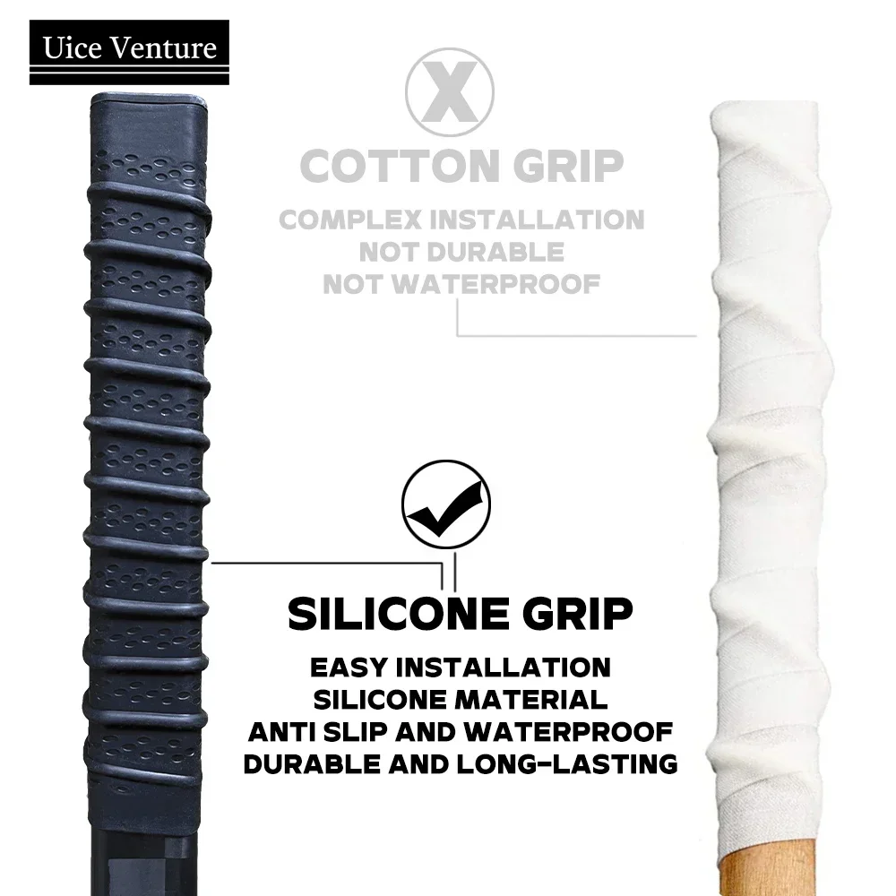 Hokey kaymaz bant 22 CM Silikon Soğuk Shrink Kol Buz Hokeyi Sopası Bant Buz Hokeyi Badminton Spor Aksesuarları Sopa Kavrama