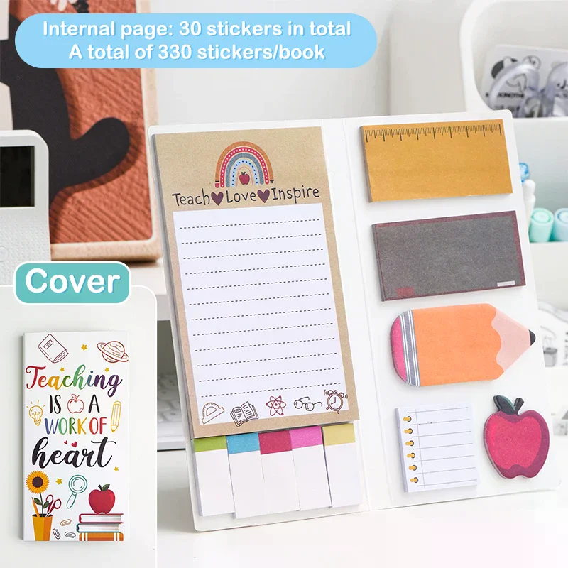 

English Teacher's Sticky Note N Times Can Be Torn Cartoon Color Combination Special-Shaped Student Notes