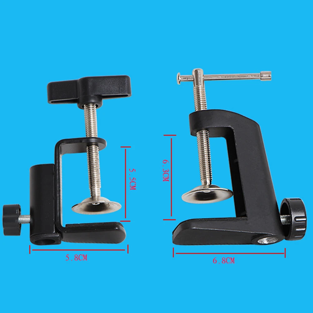 

1pc I-Shaped Clip Universal Fixed Base Durable Alloy Desktop Holder Table Lamp Clamp Universal Fixed Base Hardware Fixture
