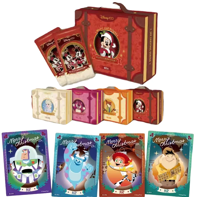 

Card Fun Official Genuine Disney Cards Joyful Celebration Collectible Card Whole Box Christmas New Year Holiday Anime Gift Toys