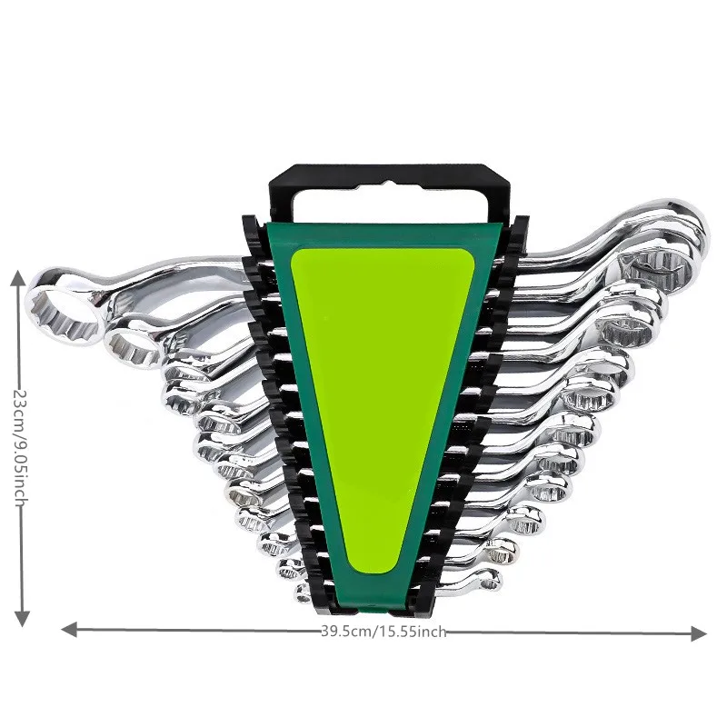 Manual Tools, Multifunctional 12 Piece Set, Double End Ring Wrench Set, Auto Repair Tool, Double End Glasses Wrench Set