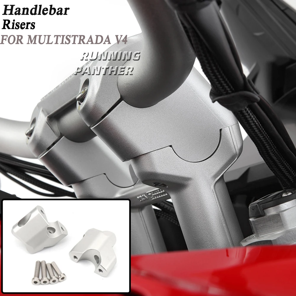 

Новинка, руль для Ducati Multistrada V4 MULTISTRADA V4, мотоциклетный руль, задний Подвижный кронштейн, серебряные аксессуары