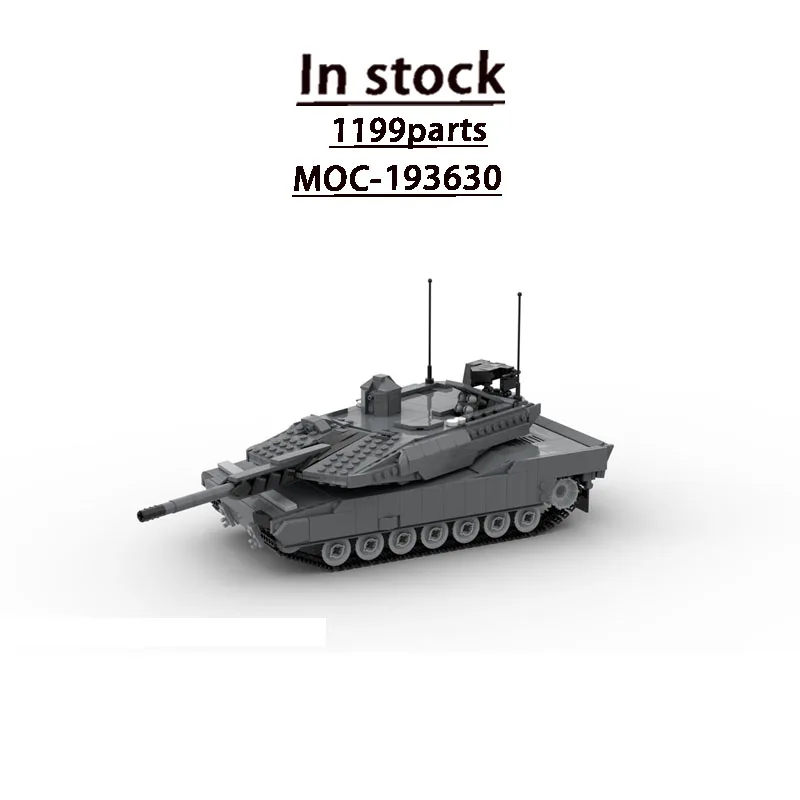 

MOC-193630 Новая модель городского военного танка из строительных блоков, 1199 деталей, MOC, подарок на день рождения для мальчиков и детей, игрушка-конструктор