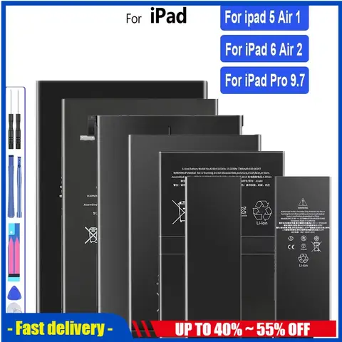 A1484 A1547 A1664 High Capacity Tablet Battery For iPad 5 6 Air Air2 Pro 9.7 A1474 A1475 A1566 A1567 A1673 A1674 A1675