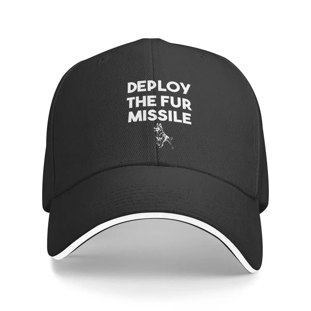 New Deploy The Fur Missile Funny Belgian Malinois Gift Baseball Cap Christmas Hats Woman Hat Men's