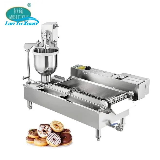 Full Automatic 3 Moulds Electric Home Kitchen Yeast Saachi Doughnut Making Frying Machine 220V Donut, Doughnut ISO CE TUV 3 Sets