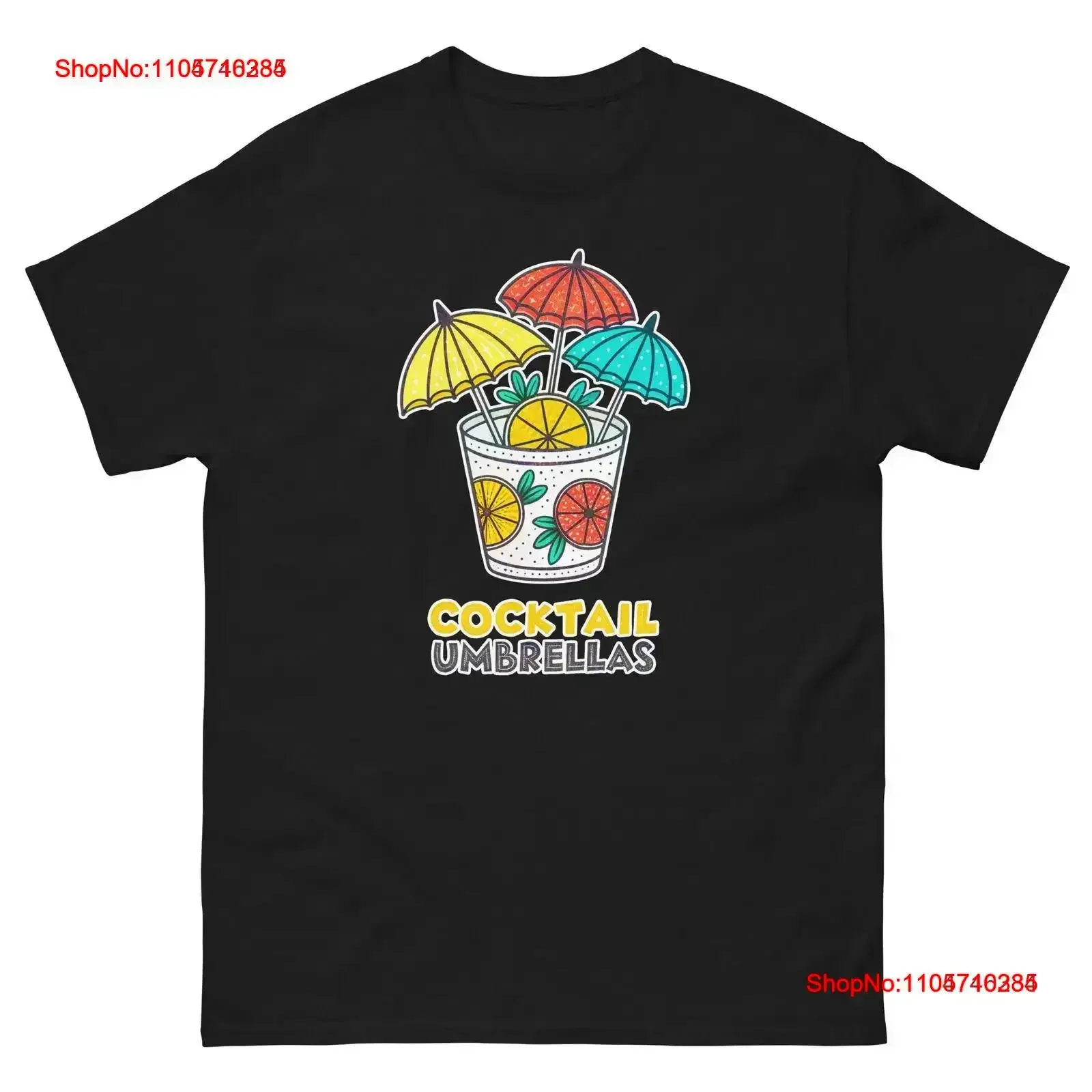 Cocktail Umbrellas Party Supplies Items Birthday Event T Shirt vintage Washed Breathable homme Versatile streetwear vintage