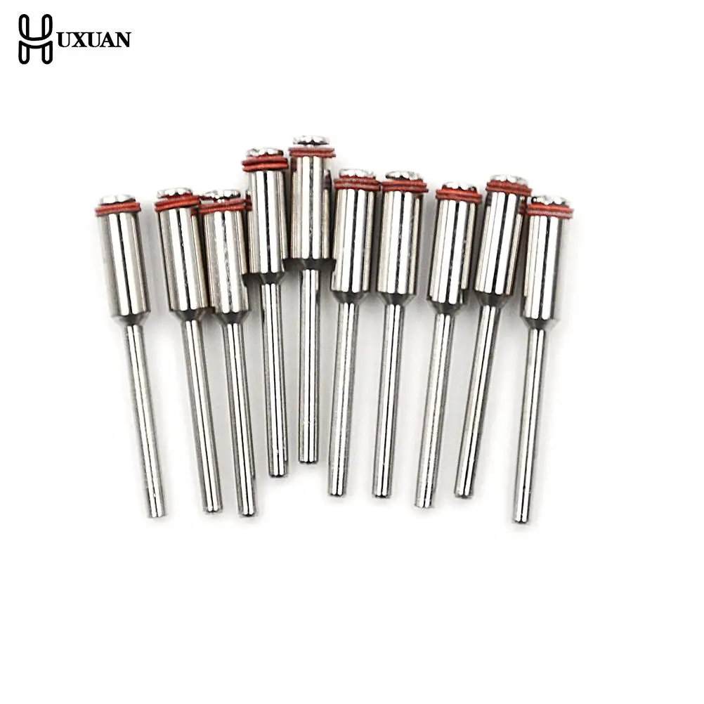 10Pc 3.175mm Diamond Cutting Disc Mandrels Polishing Wheel Mandrel Cutting Wheel Holder For Rotary Tool Dremel Accessories