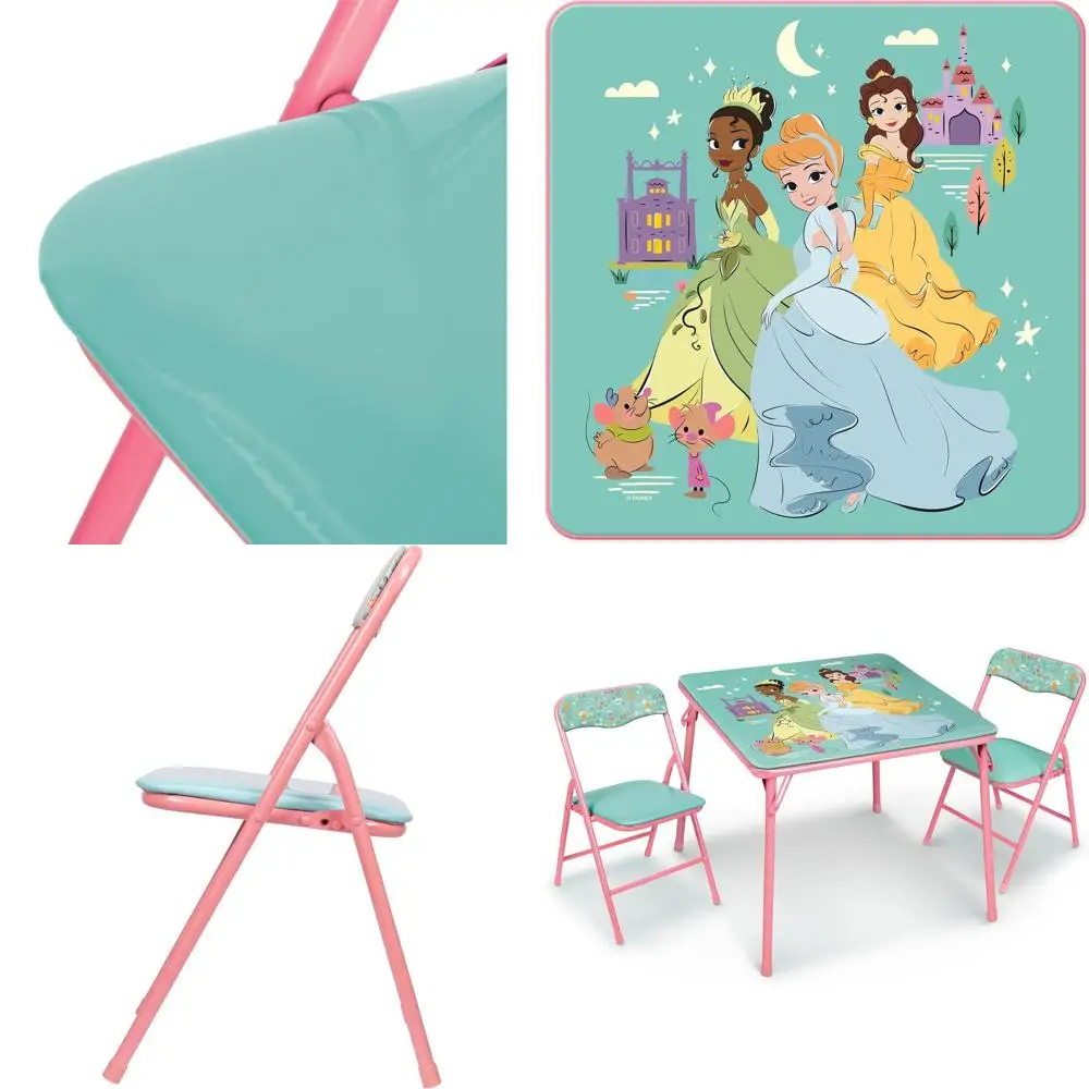 

Children's Table and Chairs Set for Ages 36 Months to 7 Years, 1 Table and 2 Chairs, 70 lbs Weight Limit
