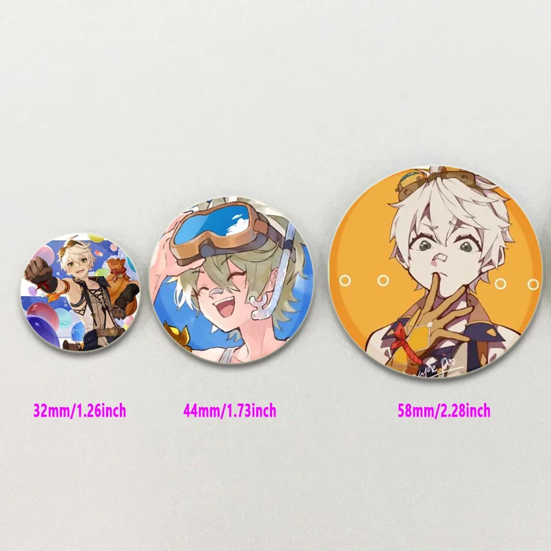 Bennett Badges Anime Genshin Impact Handmade Brooches Game Character Lapel Pin Creative Cartoon Figure Badge Accessorie Gift
