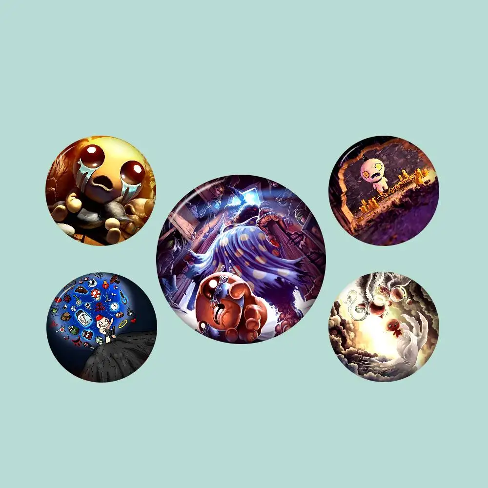 Binding Of Isaac Anime 58mm Cute Anime Figure Icon Badge Handmade Tinplate Brooch for Backpack Clothes Chest Ornament Gifts