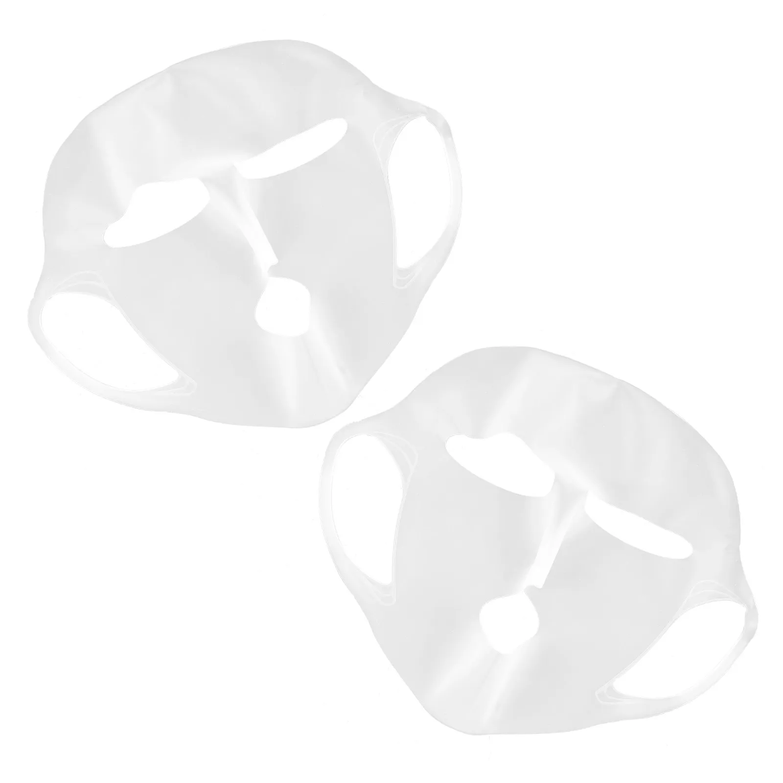 Silicone Face Mask Cover 2pcs – Anti-Evaporation, Non-Slip Ear Hooks, Comfortable Home Use