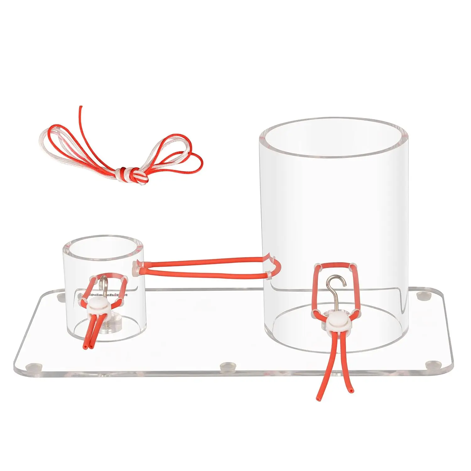 Surgical Suture Simulator Tool Dual-Container Knot Tying Trainer Kit Equip Parallel Elastic Strips for Medical Student Education