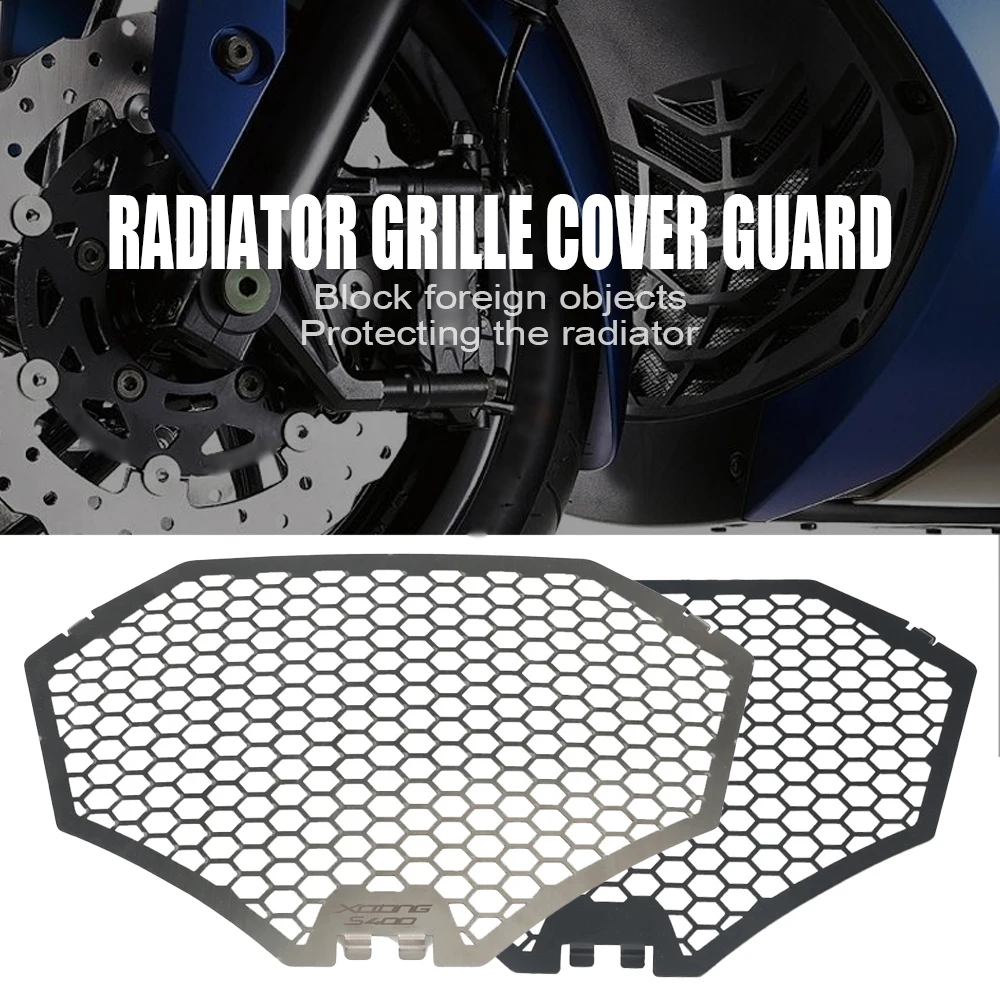 For KYMCO Xciting S400 2018 209 2020 Motorcycle Radiator Grille Guard Cover Fuel Tank Protect