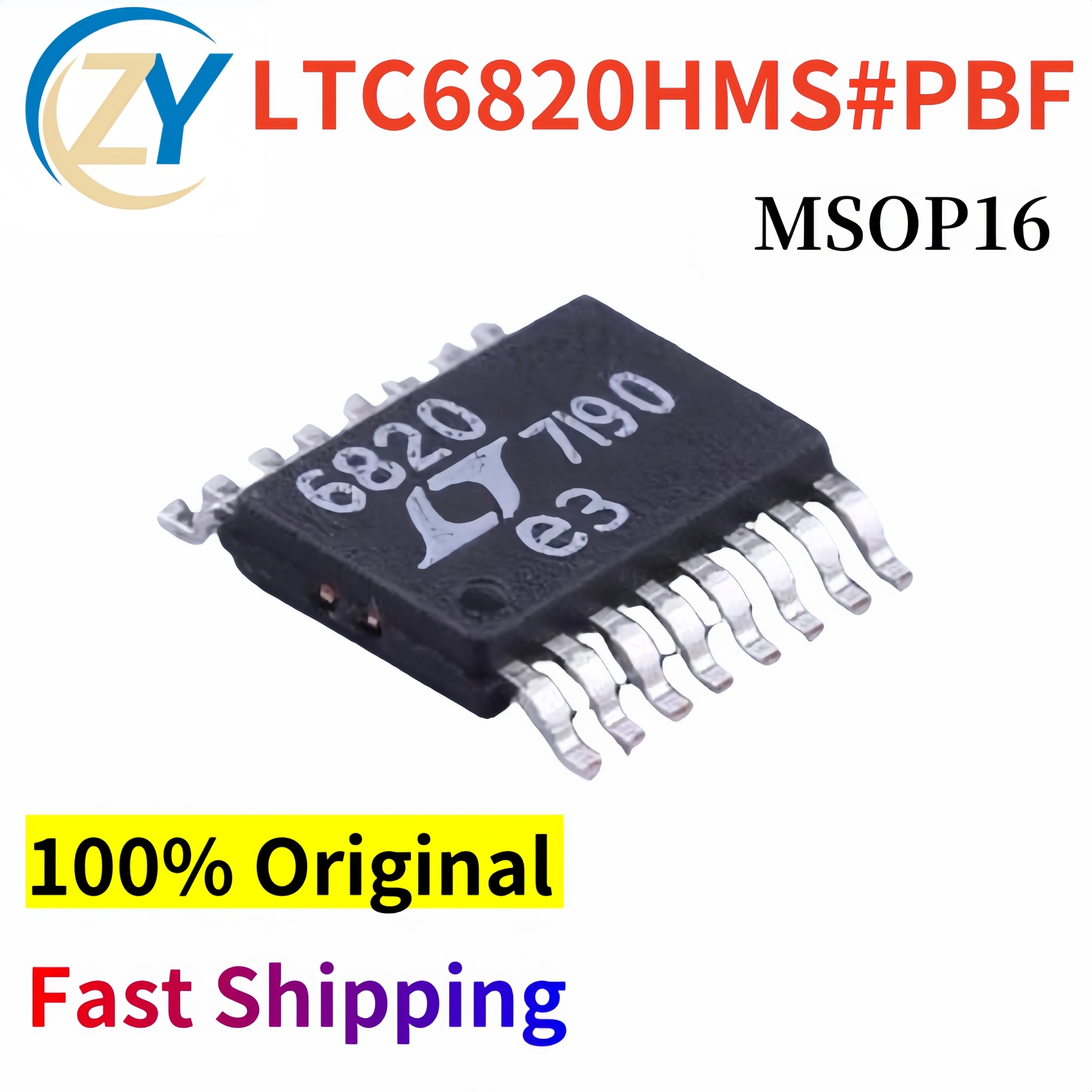 (2pcs) LTC6820HMS Interface ICs LTC6820HMS#PBF MSOP-16 LTC6820 2.7V to 5.5V 100% Original & In Stock