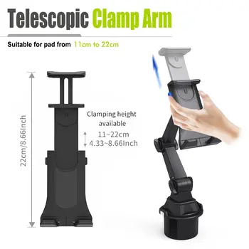 차량용 휴대폰 자석 거치대, 기계식 진공 흡착컵, 360도 회전, 자석 흡착 브래킷, 내비게이션 범용 홀더 10 best sales 휴대폰 컵 홀더 - №7