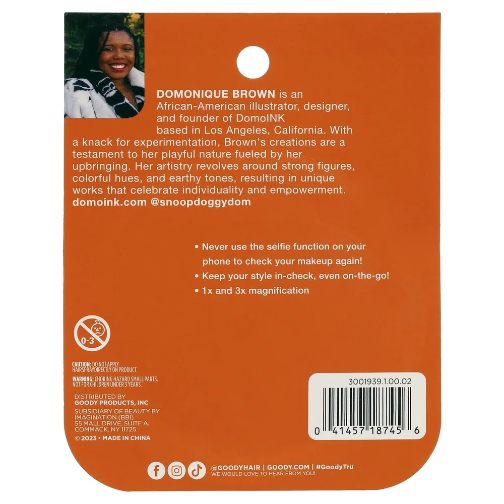 Espelho compacto Tru X Domo Ink Collab 1 contagem