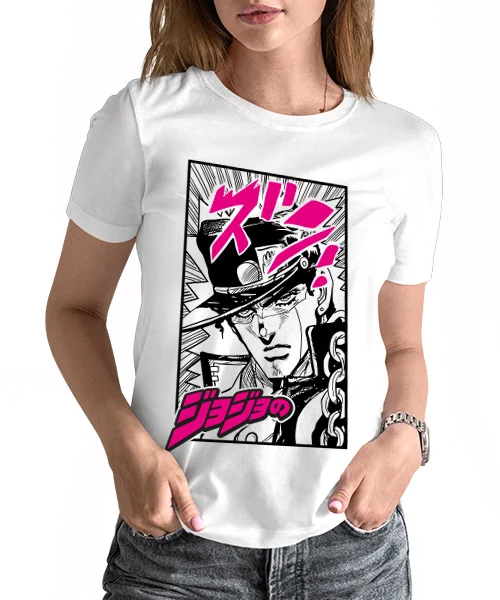Camiseta unisex Bizarre Adventure Jotaro Kujo Comic Cotton anime T-shirt