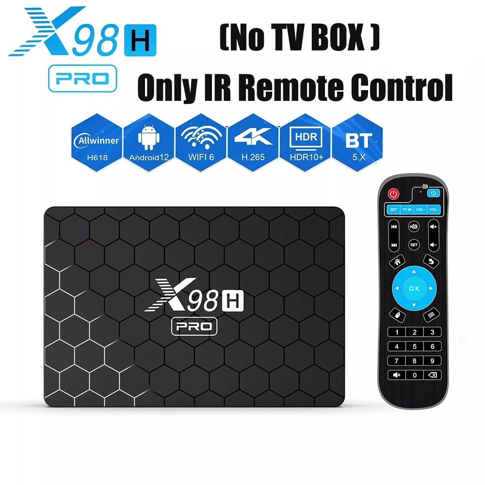 جديد X98H Pro Andorid 12 TV BOX جهاز التحكم عن بعد انخفاض الشحن