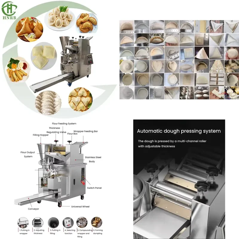 Commercial Automatic Dumpling Samosa Empanada Making Machine 300 Pcs Min High Efficiency Easy Operation Food Processing