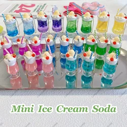 Japanese Dessert Toy Food Keychain Capsule Toy Mini Melon Soda Cream Cup Pudding Figure Set Gashapon Collectible Girls Gifts