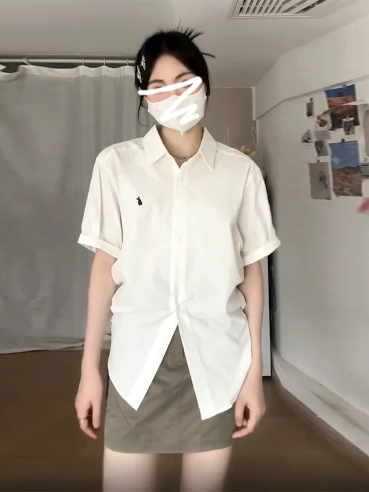 Weißer Kragen ort Sve Damen irt Sommer 2025, neues japanisches College-SLE-Design-Sensation-Top, süßes Sle-Lo...