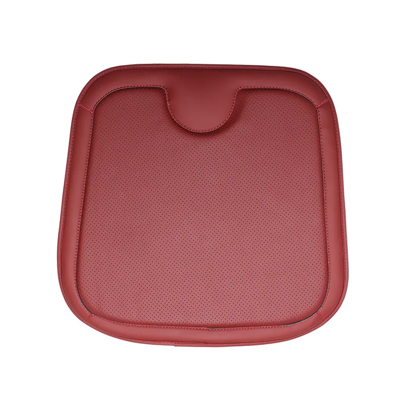 

Universal Ventilated Nappa Leather Car Seat Cushion Covers- Four Season Driver Comfort Single Piece Seat Pad Auto Accessory
