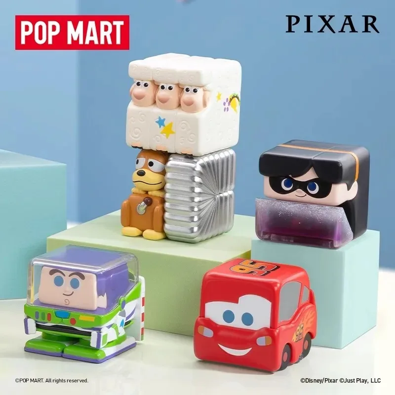 

POPMART Collaborates with Disney/Pixar POP CUBE-123 Figurines A Cute and lucky Collectible Surprise Trendy xmas toy Gift