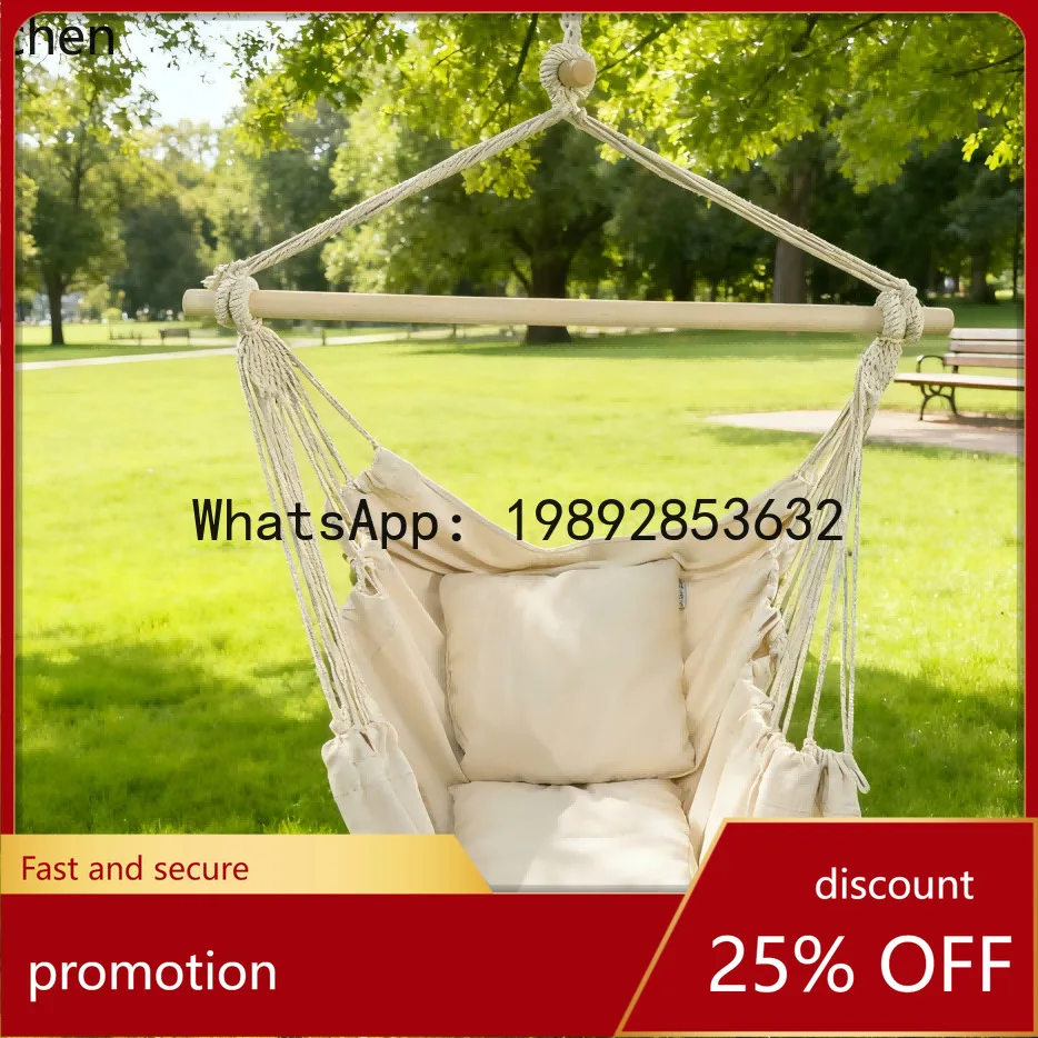 swing hammock rocking chair adult outdoor balcony lounging