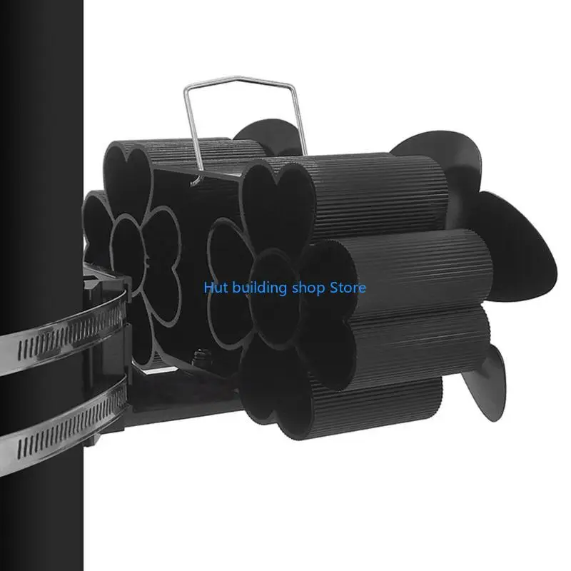 T21C Heat Powered Stove Fan for Wood Burning Stove, Pellet Stove Fans Faster Speed