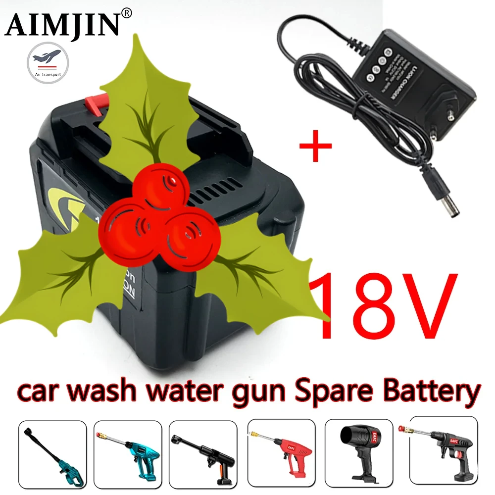 

Сменный литий-ионный аккумулятор 18В для автомойки 3.0Ач/6.0Ач/10Ач, запасная часть для пистолета высокого давления (с зарядным устройством)