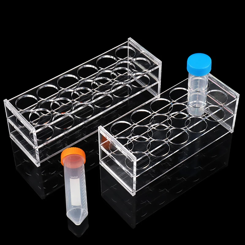 Plastic Clear Centrifugal Test Tubing Rack Holder School Supply Lab Equipment Centrifuge Tube Rack 8 10 12 18 24 40 48 96 Holes