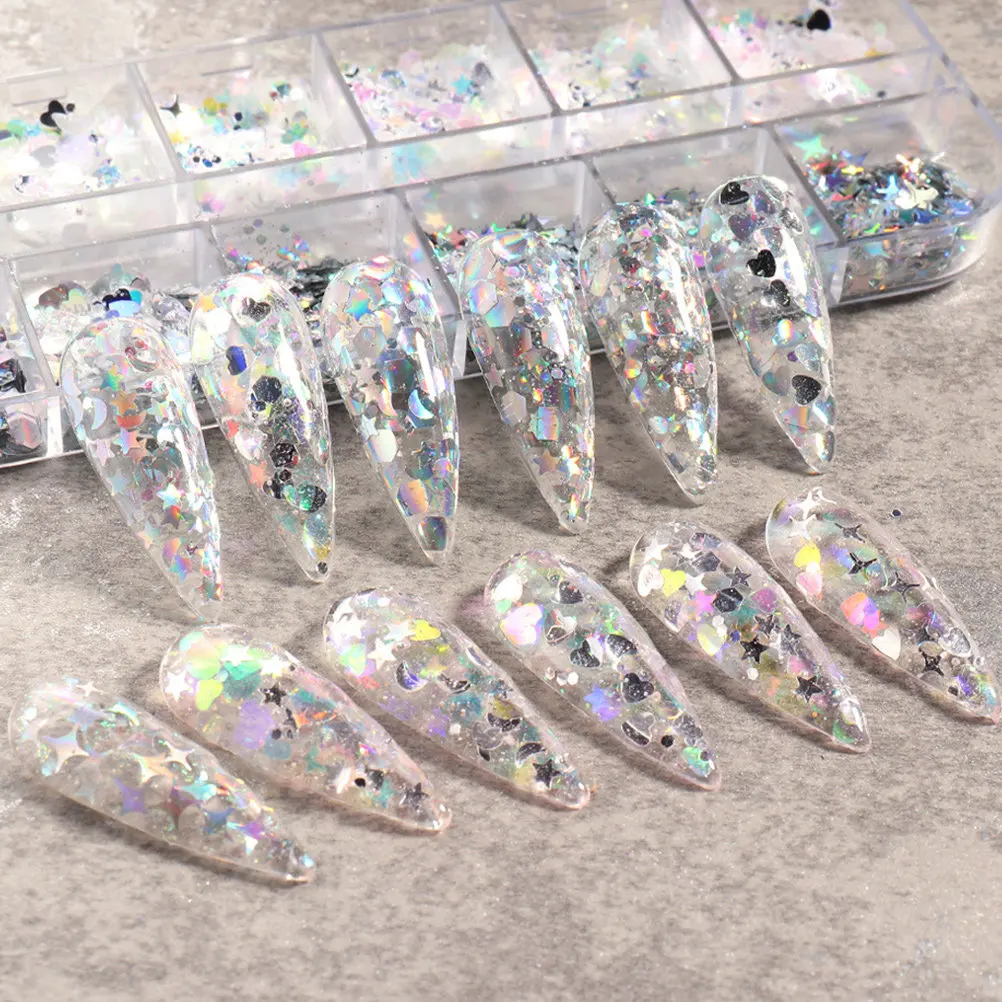

Irregular Star Nail Sequin Nail Art Glitter Manicure Patches DIY Fingernail Decoration Supplies Manicure Sequin