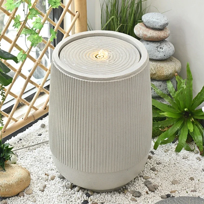 Flow ornament Modern minimalist European living room humidifier Lucky fountain landscaping