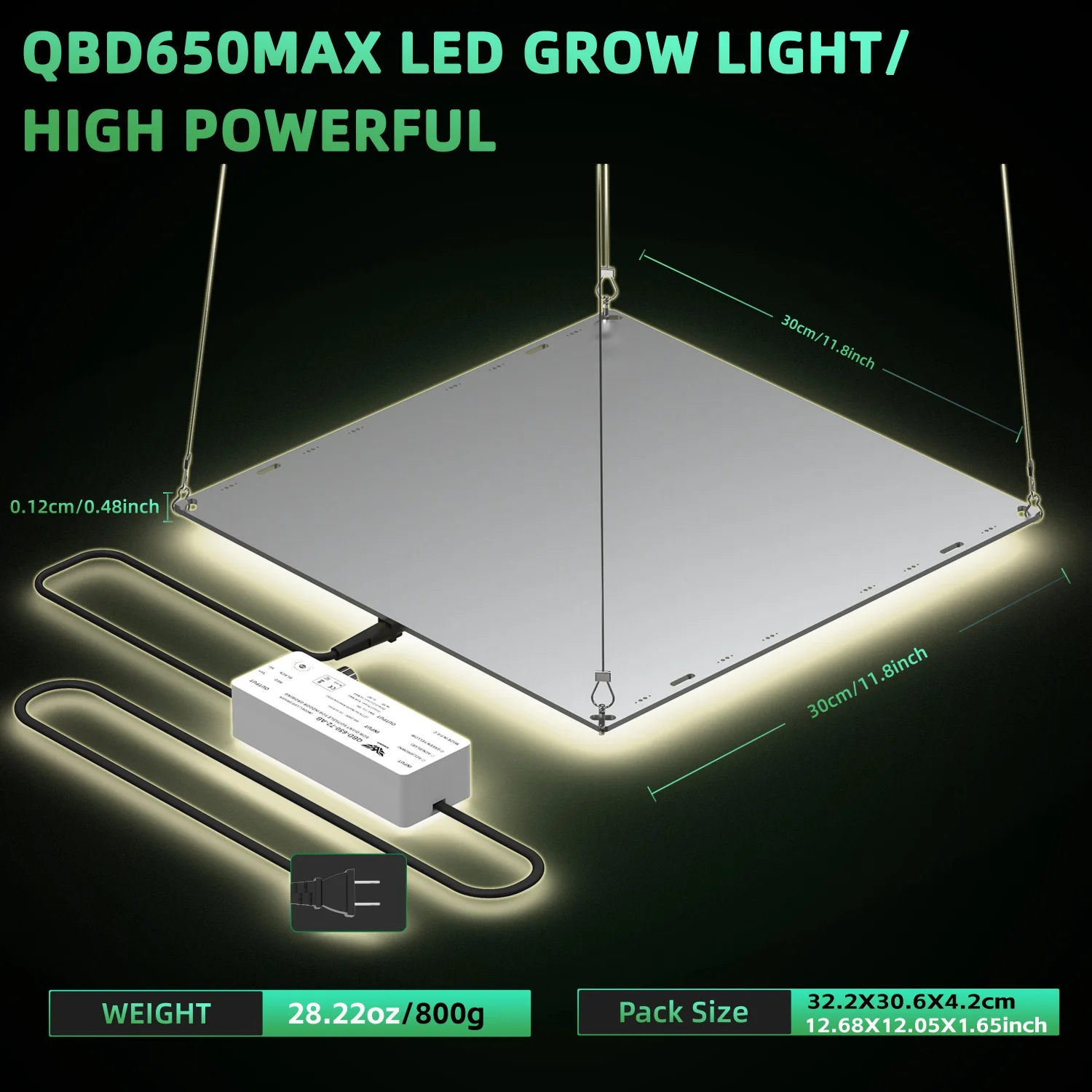 led grow light full spectrum 85W 65W Dimmable WITH red light on/off switch dropshipping