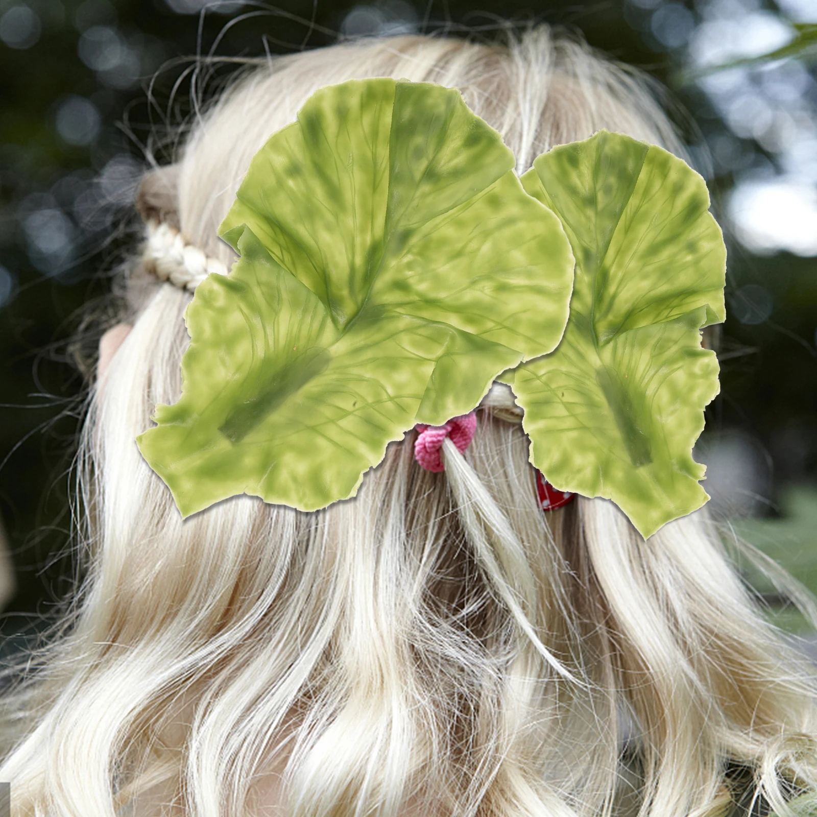 

Lettuce Hairpin Clip Shaped Fake Leaves Clips Green Vegetable Versatile Usage Hair Accessories Women Girls Teen Lightweight