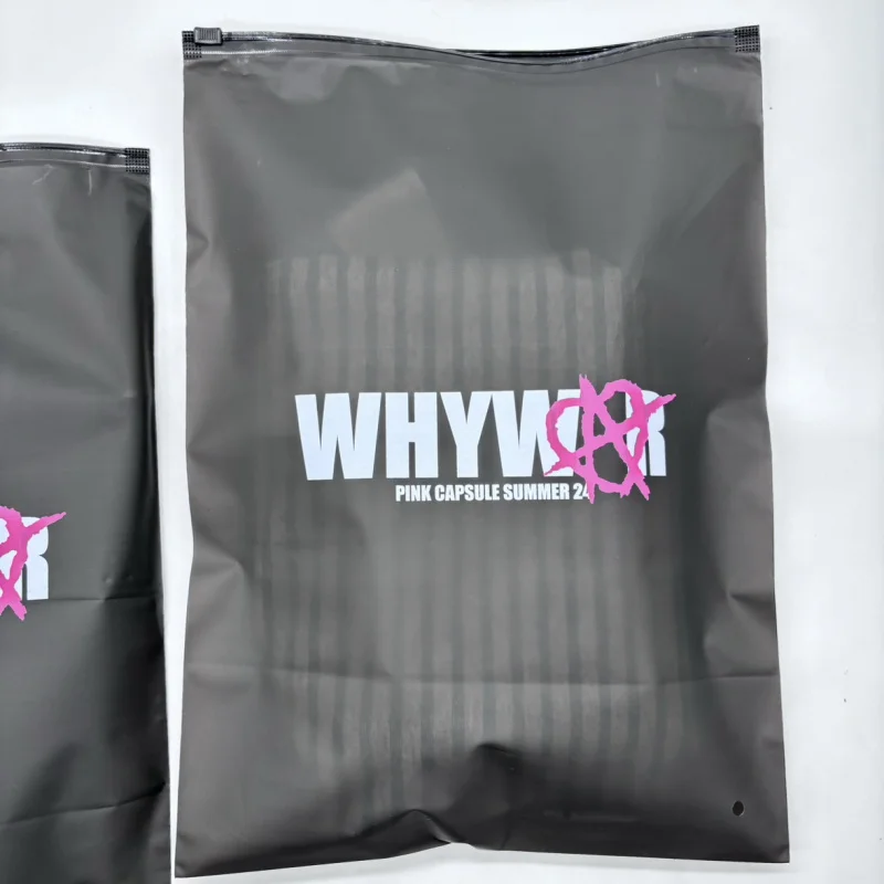 2025customized. Custom See Through Matte Zwarte Rits Zak Kleding Verpakking Zakken Biologisch Afbreekbare Recycle Shirt Ritssluitingszakken