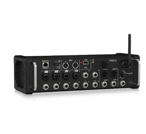 Midas MR12 12-Input Digital Mixer for iPad/Android Tablets with 4 Midas PRO Preamps, 8 Line Inputs