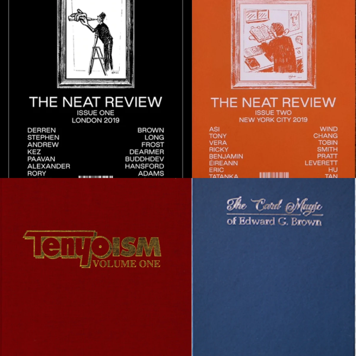 The Neat Review One，The Neat Review Two by Alex Hansford，Tenyoism by Richard Kaufman1-2，The Card Magic of Edward G.Brown magic