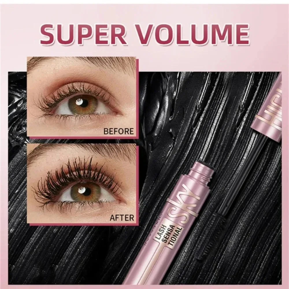 Mascara de maquillage pour les yeux, imperméable, soyeux, cosmétique, épais, naturel, allongeant, beauté des cils