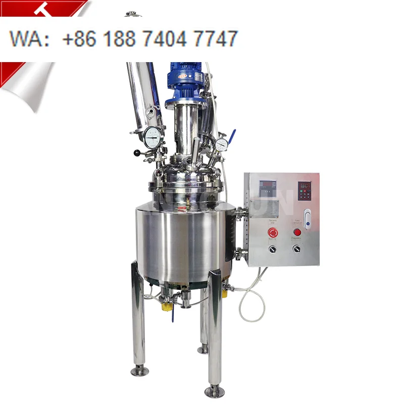 20l 40l 60l 80l Glass Lined Stainless Steel Chemical Reactor