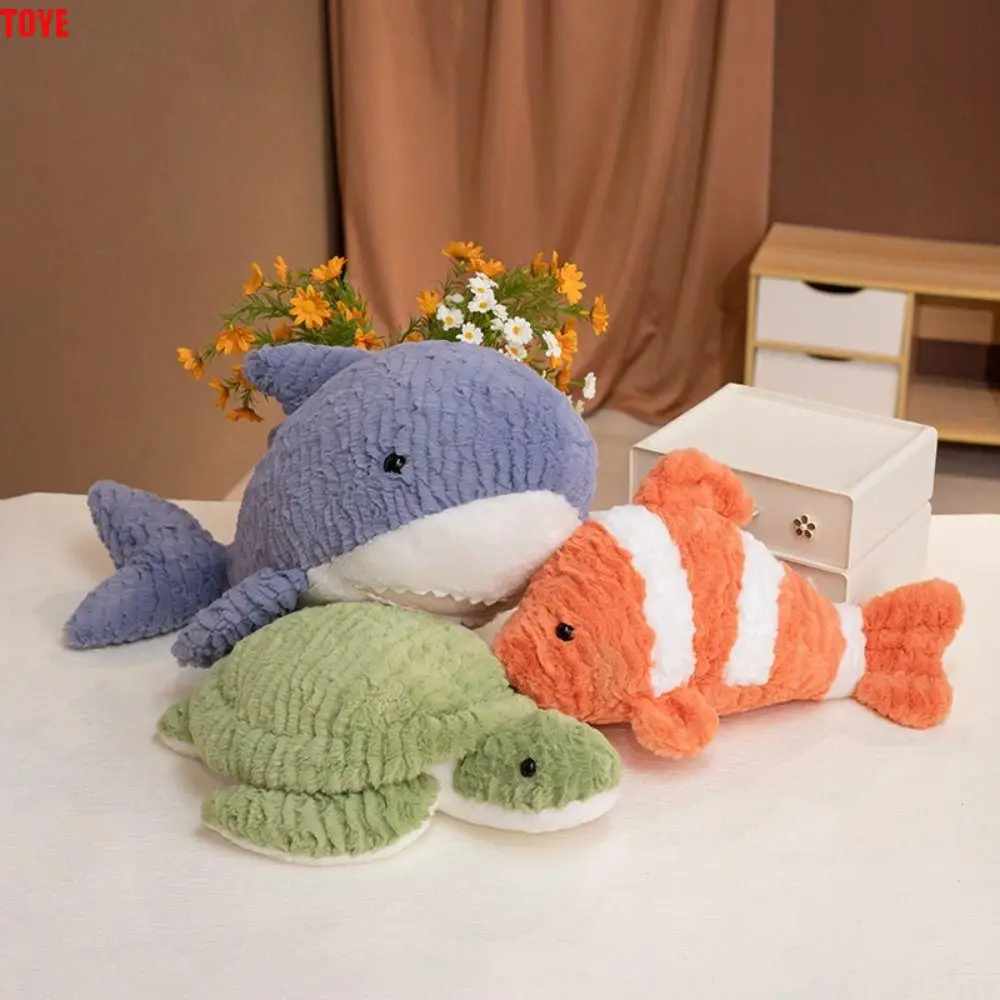 

Морские животные, клоун, рыба, плюшевые игрушки, пушистая коллекция, морская черепаха, мягкая кукла, подушка с мультяшным животным, осьминог, подарок для детей
