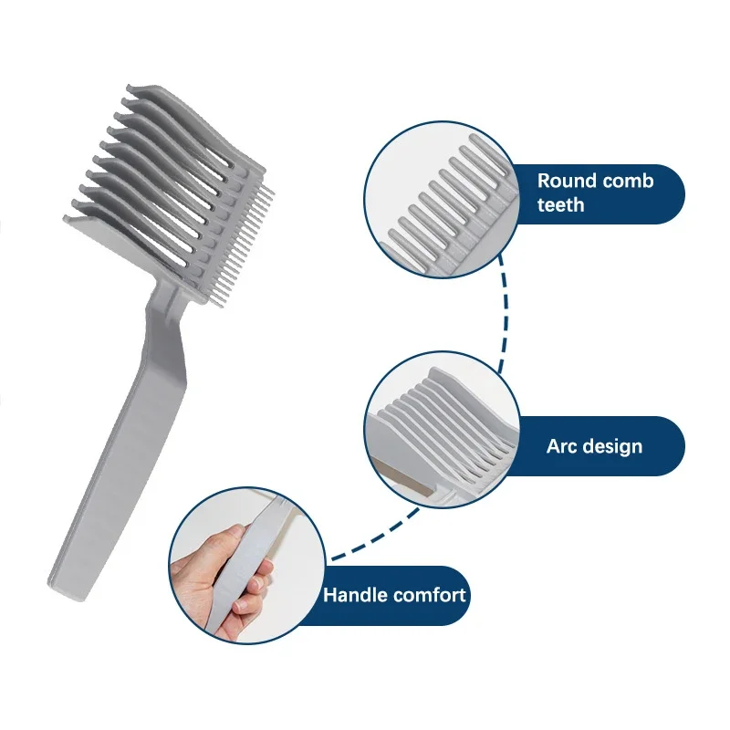 Hair Cutting Positioning Comb Professional Barber Clipper Blending Flat Top Combs for Salon Hairdressing Styling Tools