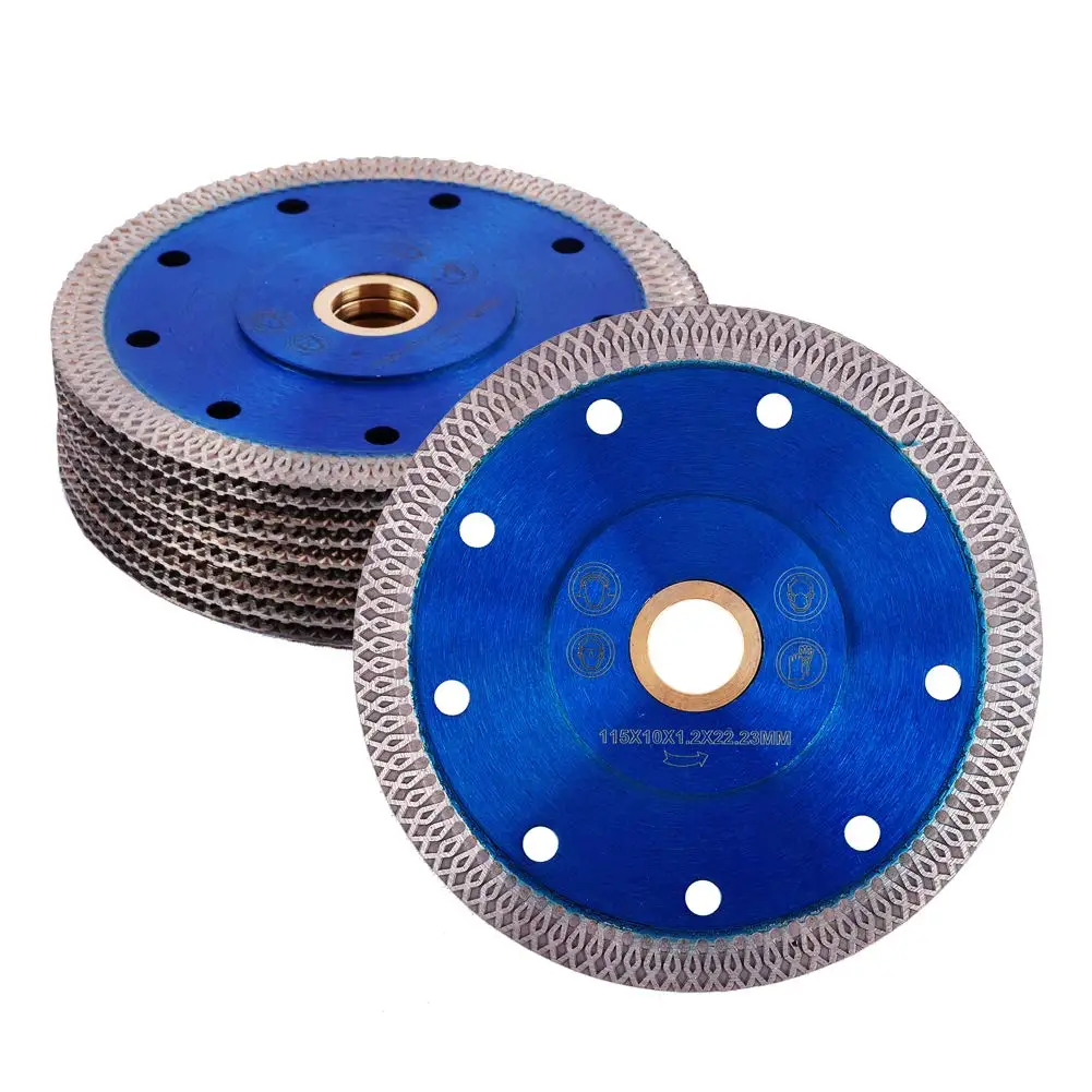 

4.5 Inch Super Thin Diamond Saw Blade for Cutting Porcelain Tiles, Granite Marble Ceramics (10 pcs)