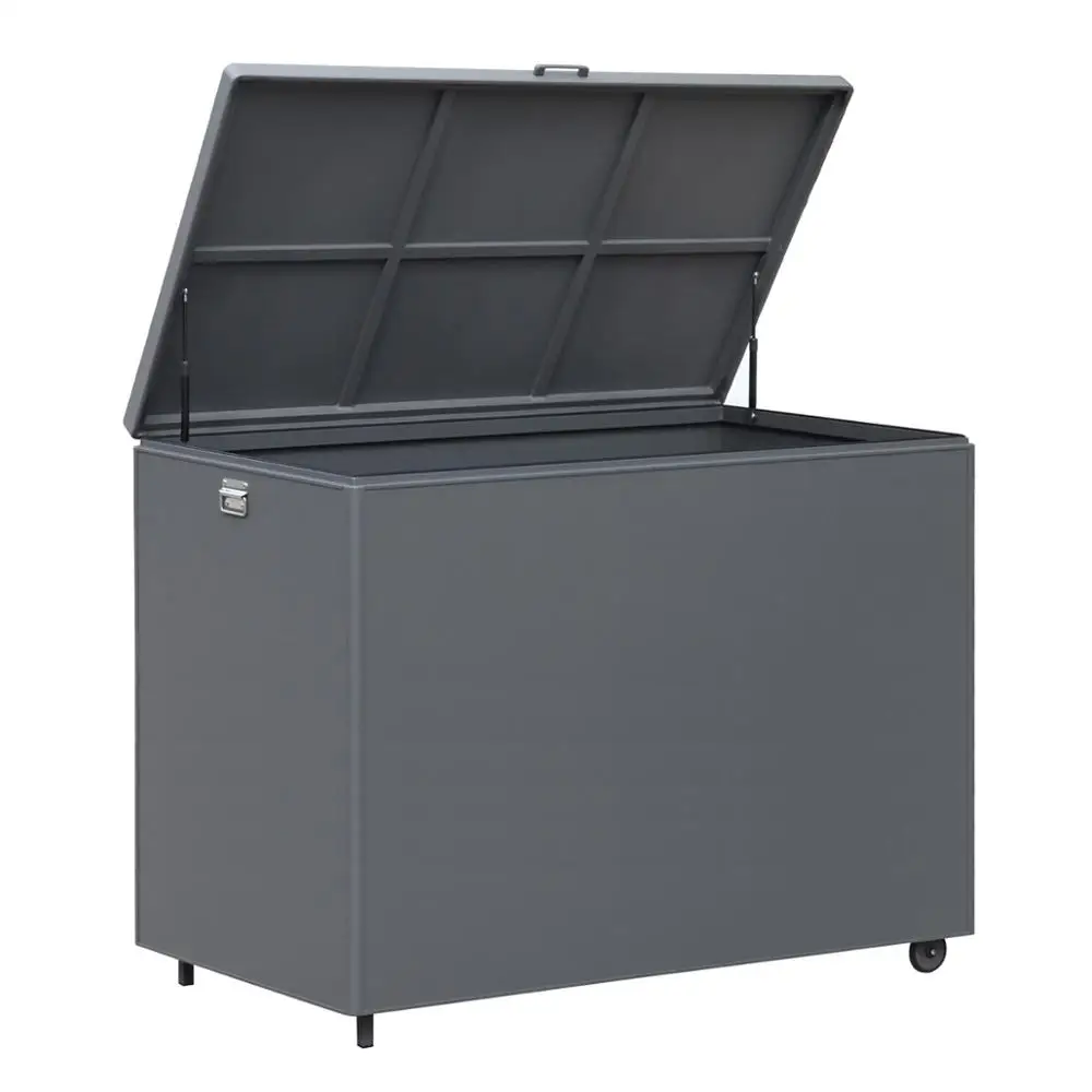 Customized Waterproof Aluminum PVC Board Outdoor Cushion Box for Garden Storage Box Storing Outdoor Furniture