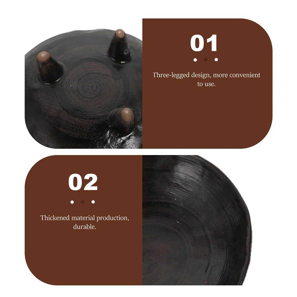 

Footed Fruit Tray High Quality Ceramic Material Multi Function Fruit Serving Plate Lightweight Portable Household Use