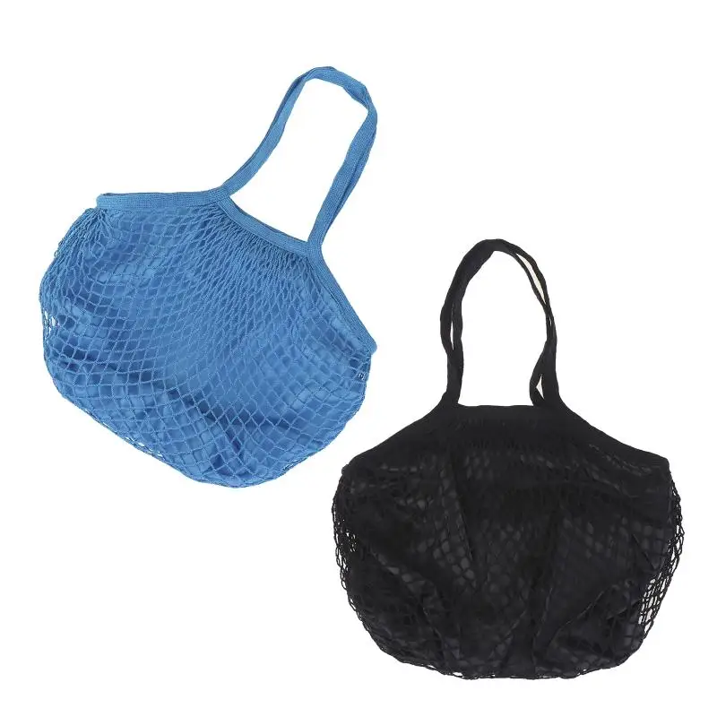 Langlebige Baumwoll-Einkaufstaschen, Netz-Seil-Organizer, Handtasche, tragbare atmungsaktive Netz-Seiltasche, Obst- und Gemüseaufbewahrung – Detail 1