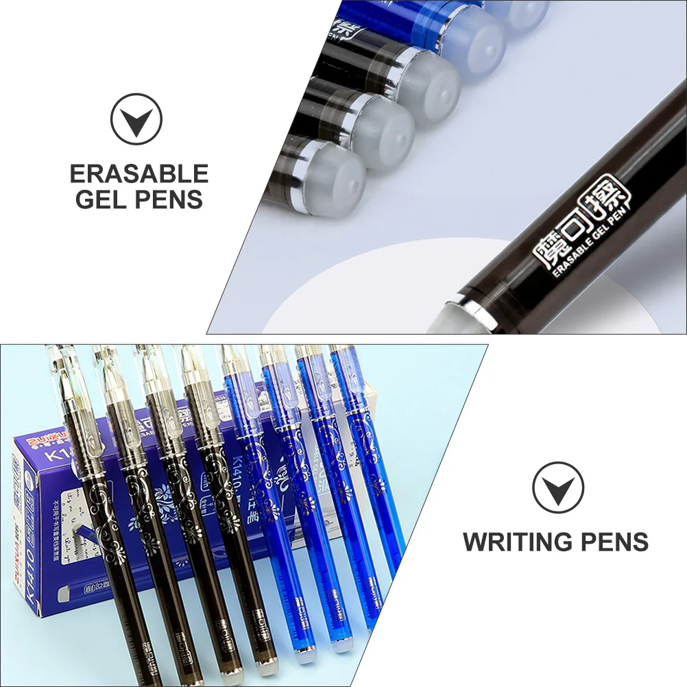 

12 Pcs Fountain Pen Gel Student Erasable Pens Plastic Erase Writing